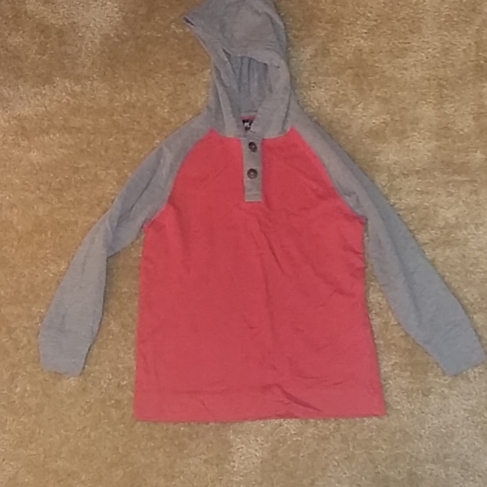 Boys long sleeve hooded shirt